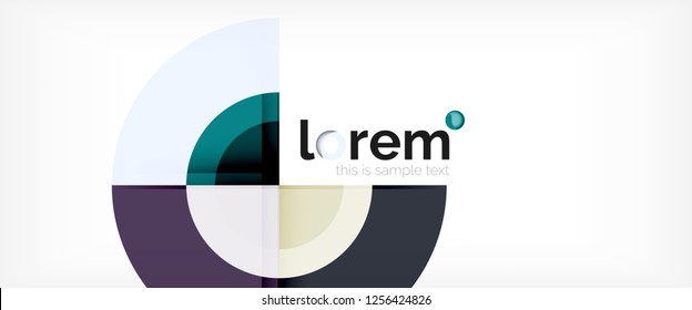 Fondo abstracto de formas redondeadas multicolores, ilustración vectorial