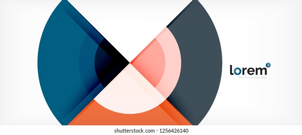 Fondo abstracto de formas redondeadas multicolores, ilustración vectorial