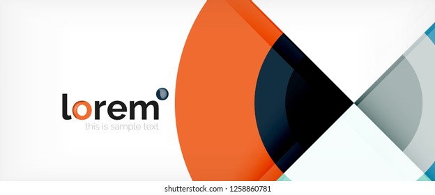 Multicolored round shapes abstract background, vector illustration