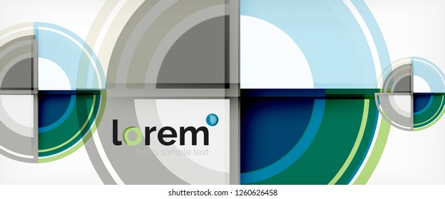 Fondo abstracto de formas redondeadas multicolores, ilustración vectorial