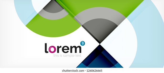 mehrfarbige runde Formen abstrakter Hintergrund, Vektorgrafik