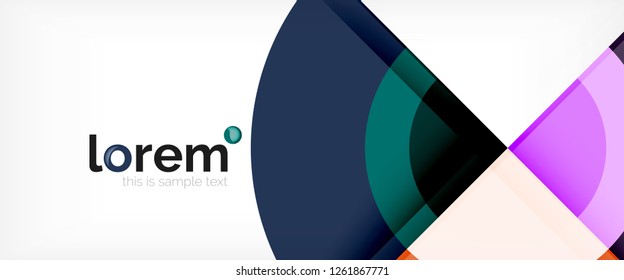 mehrfarbige runde Formen abstrakter Hintergrund, Vektorgrafik