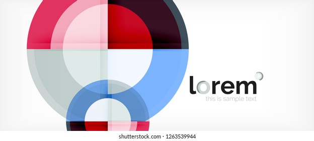 Fondo abstracto de formas redondeadas multicolores, ilustración vectorial