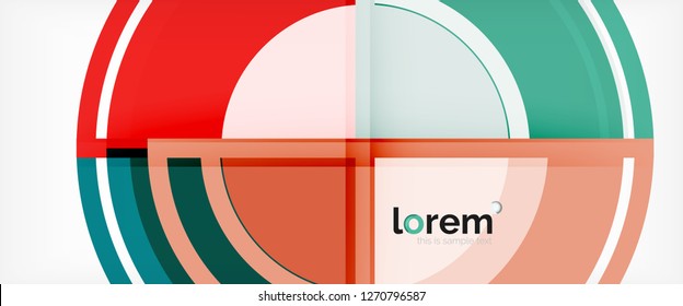 Fondo abstracto de formas redondeadas multicolores, ilustración vectorial