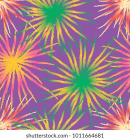 multicolored salute on a lilac background