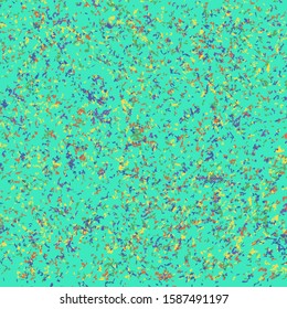 Multi-colored sand. Turquoise background. Abstract background