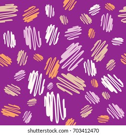 Multicolored scribble on a violet background