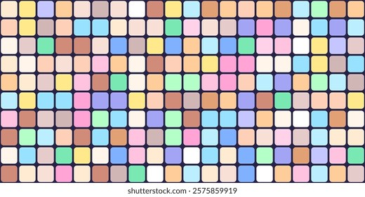 Multicolored seamless checkered pattern. For use in Presentation, Flyer,Cover, textile design,  Leaflet, Cards, Landing, Website Design.