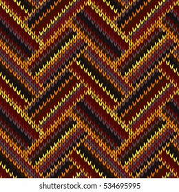 Multicolored Seamless Knitted Pattern