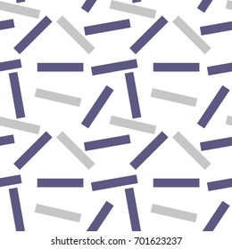 Multicolored seamless pattern with different figures. Vector abstract chaotic texture with geometrical shapes. Simple figures background.