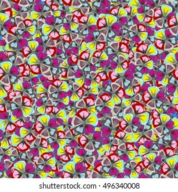 Multicolored seamless pattern with flowers. Floral watercolor seamless background. Multicolor vector textile print for bed linen, jacket, package design, fabric and fashion concepts.