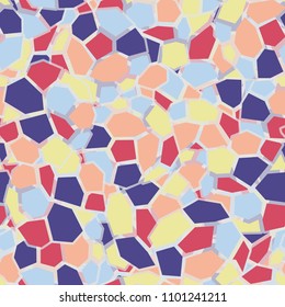 Multicolored seamless pattern. Marble texture. Granite camouflage. Abstraction.