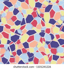 Multicolored seamless pattern. Marble texture. Granite camouflage. Abstraction.