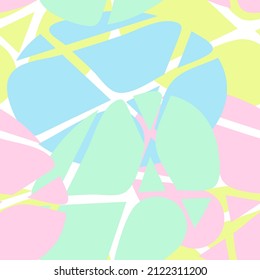 Multicolored seamless pattern for textile