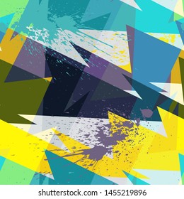 Multicolored seamless pattern. Urban design.