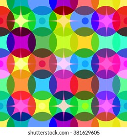 Multicolored seamless pattern. Vector illustration.