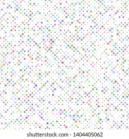 Multicolored seamless pentagram star pattern background - vector design