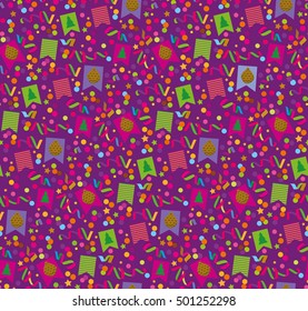Multicolored seamless vector pattern. Colorful backdrop.