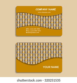 multicolored set of business cards with hand drawn tribal ornament, for greeting, invitation card, or cover. Vector illustration