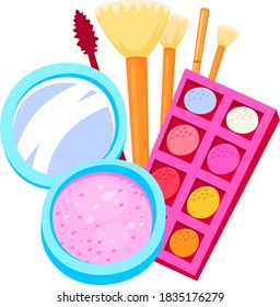 conjunto multicolor de boceto cosmético vector
