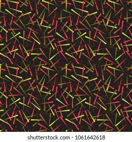 Multicolored sharp triangles. Seamless vector background.