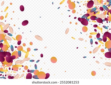 Multicolored Shine Carnaval Purple Background. Colored Decoration Dot Card. Carnival Illustration. Rainbow Abstract Backdrop.