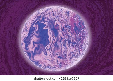 multicolored shining vector Earth in space for background or wallpaper