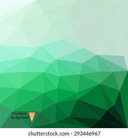 multicolored shiny polygon, triangle, background, low poly, vector illustration.