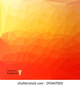multicolored shiny polygon, triangle, background, low poly, vector illustration.