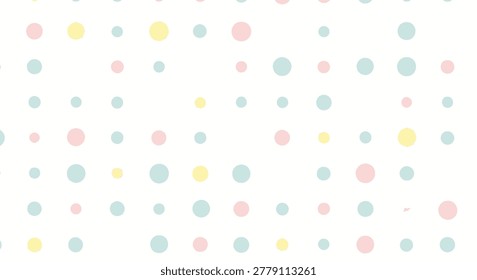 Multicolored small round geometric shapes