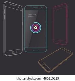 multicolored smartphones