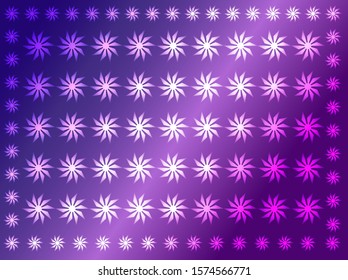 Multi-colored snowflakes, abstract elements on a multi-colored background, arranged in a row. Used as a background for the new year and similar backgrounds
