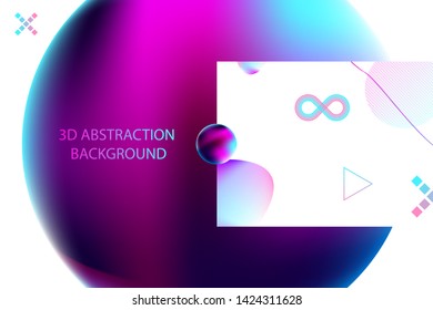 Multicolored space bubbles 3d cluster pastel neon shades decorative balls abstract vector illustration