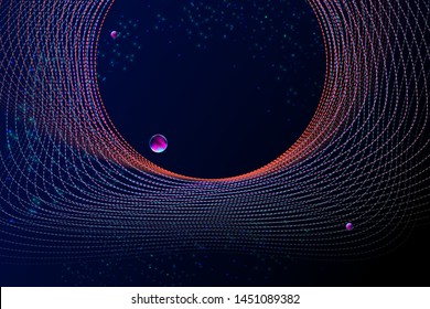 Multicolored space bubbles 3d cluster pastel shades decorative balls abstract vector
