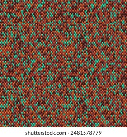 Multicolored Spherical 3D Pattern Seamless Background