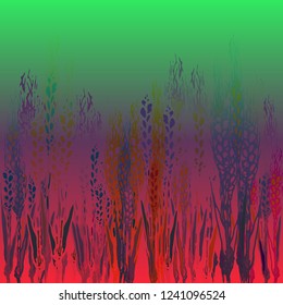 Multicolored spica background magic nature pattern.
