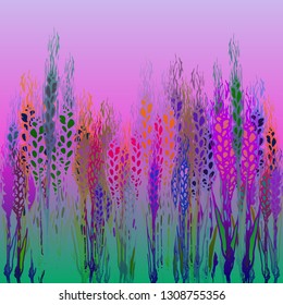 Multicolored spica background magic nature pattern.