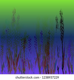 Multicolored spica background magical nature pattern.