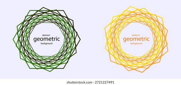 Espiral multicolor. Trayectoria curva de puntos y líneas. Vector.