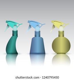 multi-colored spray bottle universal