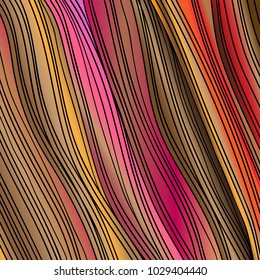 multi-colored spring wave hair pattern background