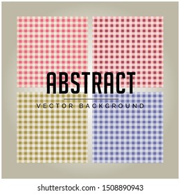 Multi-colored square background such as pink, red, yellow, blue, textures, fabric print templates, trendy modern patterns, cards, banners, - vector