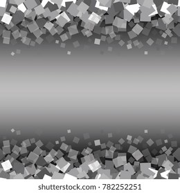 multi-colored square confetti on a dark gray gradient