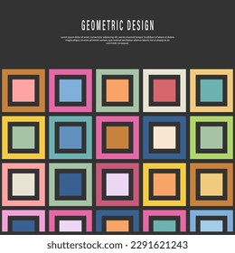 Multicolored squares. Layout for background, cover, screensaver, website and creative idea. The idea of interior design, corporate style and decorative creativity