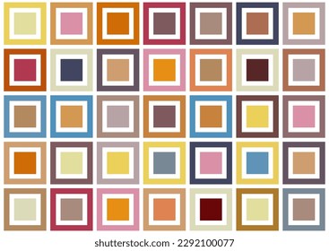 Multicolored squares. Layout for background, cover, screensaver, website and creative idea. The idea of interior design, corporate style and decorative creativity