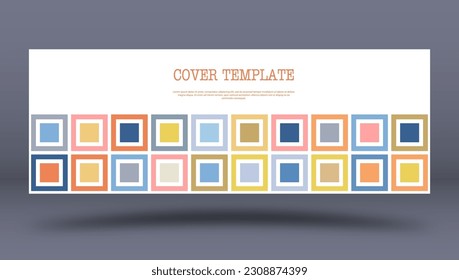 Multicolored squares. Layout for background, cover, screensaver, website and creative idea. The idea of interior design, corporate style and decorative creativity