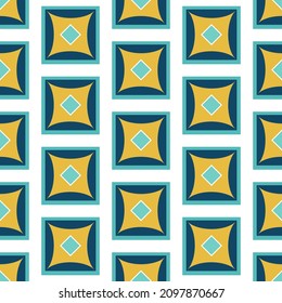 Multicolored squares on a white background. Patchwork pattern. Vector illustration. For fabrics, covers and packaging, design, packaging, prints and posters of decorative interior elements.