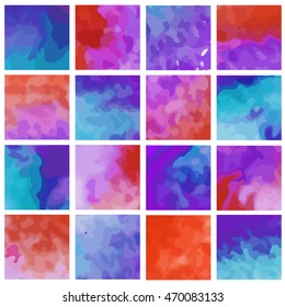 Multicolored squares. Vector