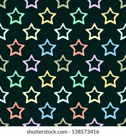 Multicolored stars background