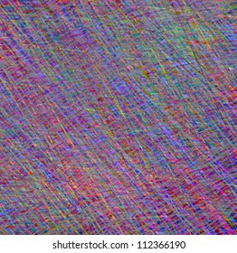 Multicolored strips on an iridescent background